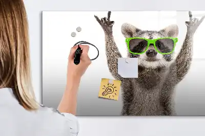 Popisovatelná magnetická tabule s motivem sukulentů v brýlích