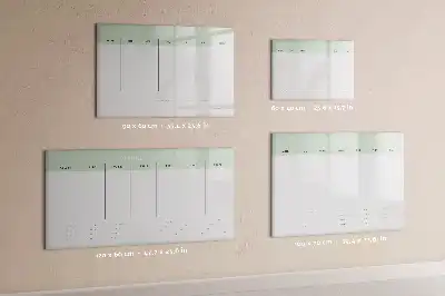 Magnetická kreslící tabule týdenní plánovač