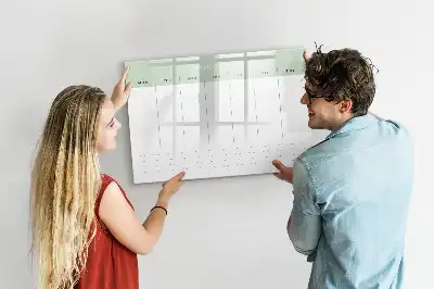 Magnetická kreslící tabule týdenní plánovač