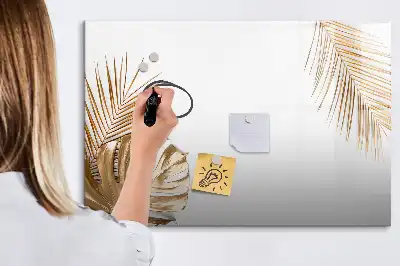 Magnetická kreslící tabule s motivem exotických listů