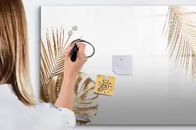 Magnetická kreslící tabule s motivem exotických listů