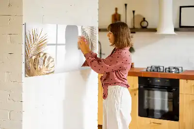 Magnetická kreslící tabule s motivem exotických listů
