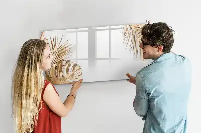 Magnetická kreslící tabule s motivem exotických listů