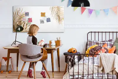 Magnetická kreslící tabule s motivem exotických listů