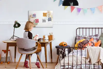 Magnetická kreslící tabule s motivem exotických listů