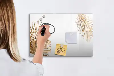 Magnetická kreslící tabule s motivem exotických listů