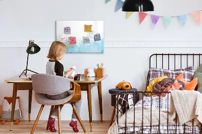 Magnetická kreslící tabule Malované kaňky