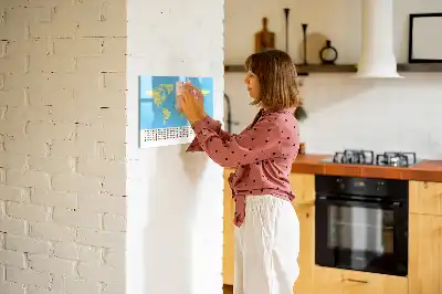 Popisovatelná magnetická tabule klasická mapa světa