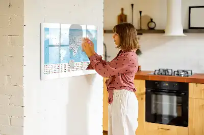 Magnetická kreslící tabule mapy kontinentů