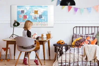 Magnetická kreslící tabule mapy kontinentů