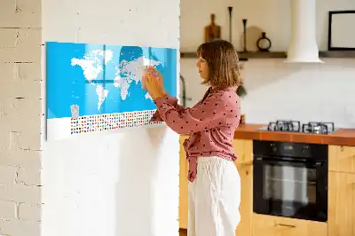 Magnetická kreslící tabule ve tvaru obrysové mapy států