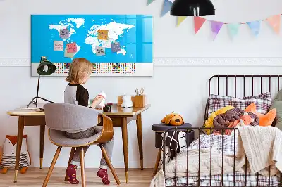 Magnetická kreslící tabule ve tvaru obrysové mapy států