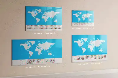 Magnetická kreslící tabule ve tvaru obrysové mapy států