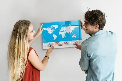 Magnetická kreslící tabule ve tvaru obrysové mapy států