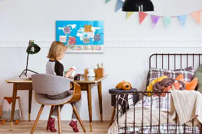 Magnetická kreslící tabule ve tvaru obrysové mapy států