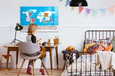 Magnetická kreslící tabule ve tvaru obrysové mapy států
