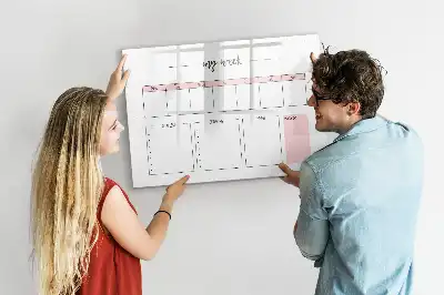 Magnetická kreslící tabule můj týdenní plánovač