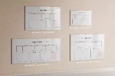 Magnetická kreslící tabule můj týdenní plánovač
