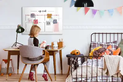 Magnetická kreslící tabule můj týdenní plánovač