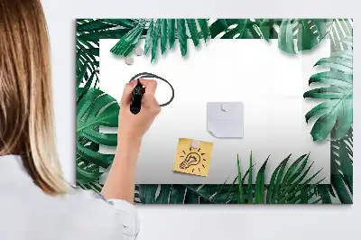 Magnetická kreslící tabule s motivem exotické listy