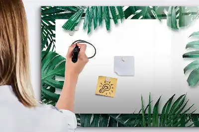 Magnetická kreslící tabule s motivem exotické listy