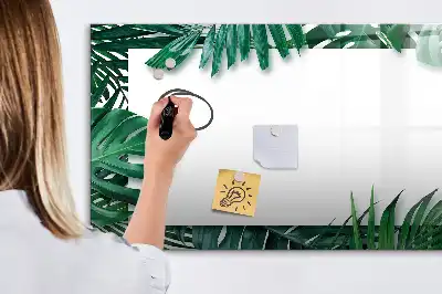 Magnetická kreslící tabule s motivem exotické listy