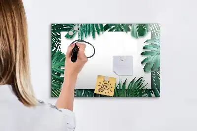 Magnetická kreslící tabule s motivem exotické listy