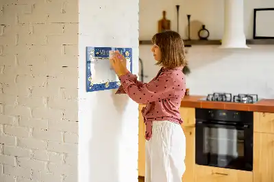 Popisovatelná magnetická tabule vesmírný týdenní plánovač