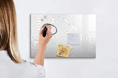 Magnetická tabule s popisovatelným povrchem motiv abstraktní linie