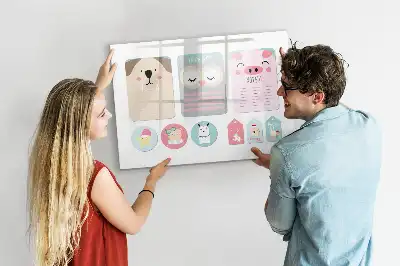 Popisovatelná magnetická tabule veselá zvířátka