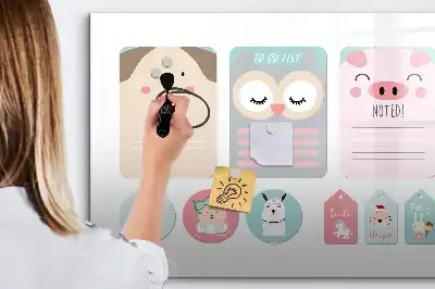 Popisovatelná magnetická tabule veselá zvířátka