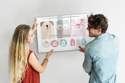 Popisovatelná magnetická tabule veselá zvířátka