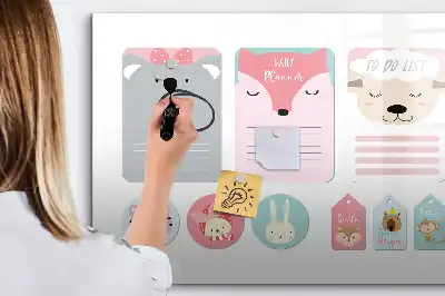 Magnetická kreslící tabule veselé záložky