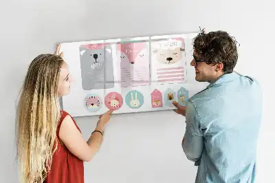 Magnetická kreslící tabule veselé záložky