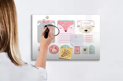 Magnetická kreslící tabule veselé záložky