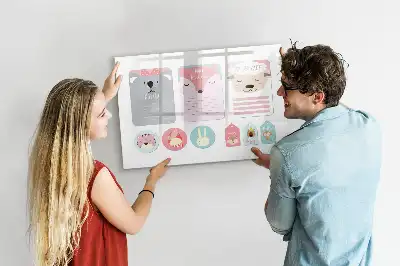 Magnetická kreslící tabule veselé záložky
