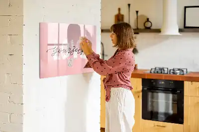 Magnetická kreslicí tabule s nápisem Měj rád sám sebe