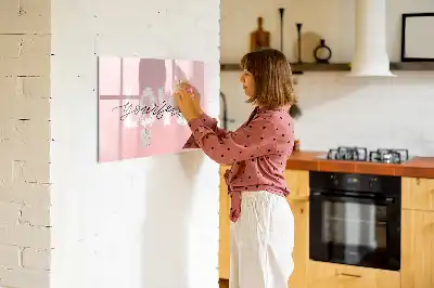 Magnetická kreslicí tabule s nápisem Měj rád sám sebe