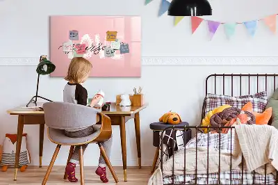 Magnetická kreslicí tabule s nápisem Měj rád sám sebe