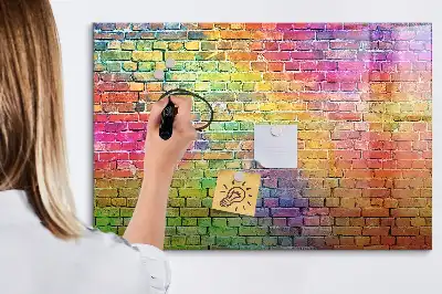 Popisovatelná magnetická tabule malovaná zeď