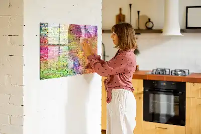 Popisovatelná magnetická tabule malovaná zeď