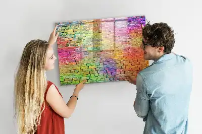 Popisovatelná magnetická tabule malovaná zeď