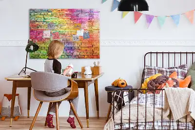 Popisovatelná magnetická tabule malovaná zeď