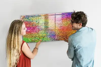 Popisovatelná magnetická tabule malovaná zeď