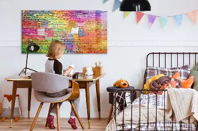 Popisovatelná magnetická tabule malovaná zeď
