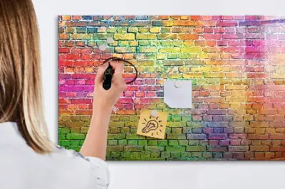 Popisovatelná magnetická tabule malovaná zeď