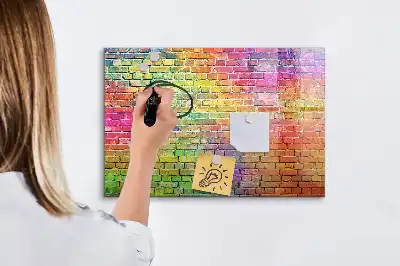 Popisovatelná magnetická tabule malovaná zeď