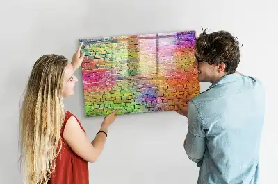 Popisovatelná magnetická tabule malovaná zeď