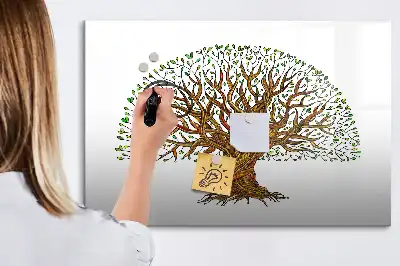 Magnetická kreslící tabule ve tvaru kořene stromu
