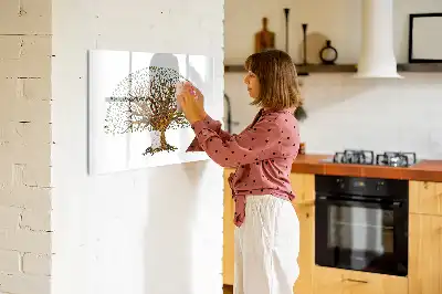 Magnetická kreslící tabule ve tvaru kořene stromu